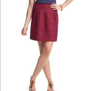 Loft Zig Zag Stripe Print Skirt.